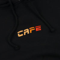 Skateboard Cafe Embroidered Racer Logo Hoodie - Black thumbnail