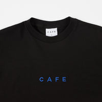 Skateboard Cafe Embroidered T-Shirt - Black thumbnail