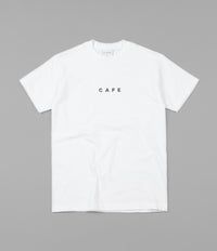 Skateboard Cafe Embroidered T-Shirt - White