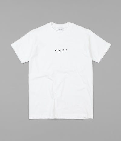 Skateboard Cafe Embroidered T-Shirt - White