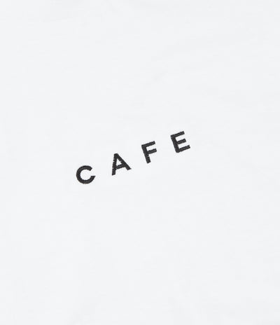 Skateboard Cafe Embroidered T-Shirt - White