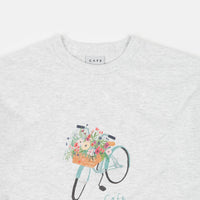 Skateboard Cafe Flower Basket T-Shirt - Ash Heather thumbnail