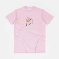 Skateboard Cafe Flower Basket T-Shirt - Light Pink thumbnail