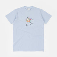 Skateboard Cafe Flower Basket T-Shirt - Powder Blue thumbnail