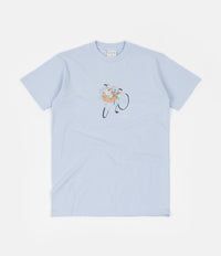 Skateboard Cafe Flower Basket T-Shirt - Powder Blue