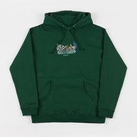 Skateboard Cafe Flower Bed Hoodie - Forest Green thumbnail