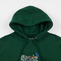Skateboard Cafe Flower Bed Hoodie - Forest Green thumbnail