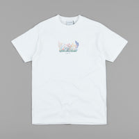 Skateboard Cafe Flower Bed T-Shirt - White thumbnail