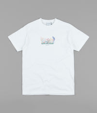 Skateboard Cafe Flower Bed T-Shirt - White