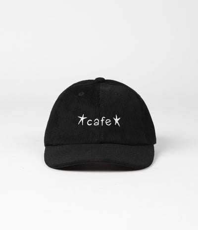 Skateboard Cafe Great Place Embroidered Cord Cap - Black