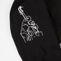 Skateboard Cafe Jazz Sketch Long Sleeve T-Shirt - Black thumbnail