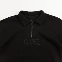 Skateboard Cafe Latte 1/4 Zip Sweatshirt - Blackout thumbnail