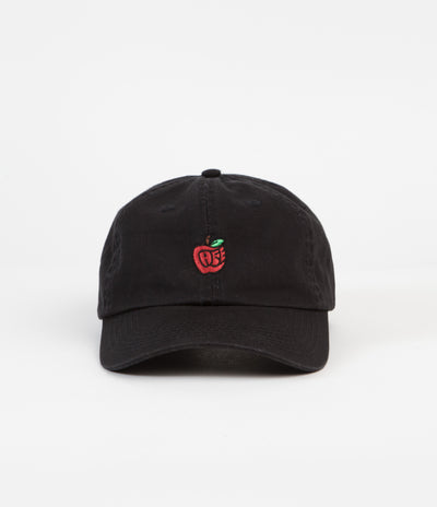 Skateboard Cafe Pink Lady Embroidered Cap - Black