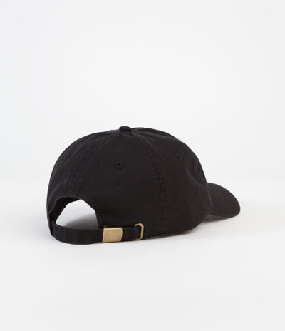 Skateboard Cafe Pink Lady Embroidered Cap - Black
