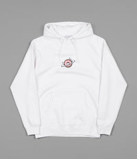 Skateboard Cafe Planet Donut Embroidered Hoodie - White