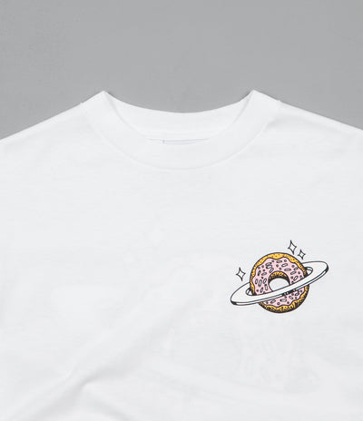 Skateboard Cafe Planet Donut Long Sleeve T-Shirt - White