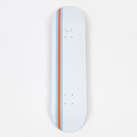 Skateboard Cafe Stripe Deck - White / Blue / Orange - 8.5" thumbnail