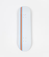 Skateboard Cafe Stripe Deck - White / Blue / Orange - 8.5"