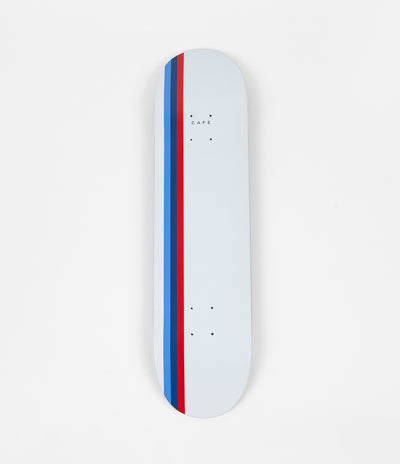 Skateboard Cafe Stripe Deck - White / Blue / Royal / Red - 8"