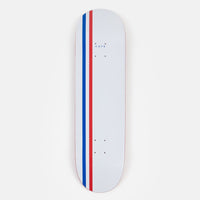 Skateboard Cafe Stripe Deck - White / Blue / White / Red - 8.5" thumbnail