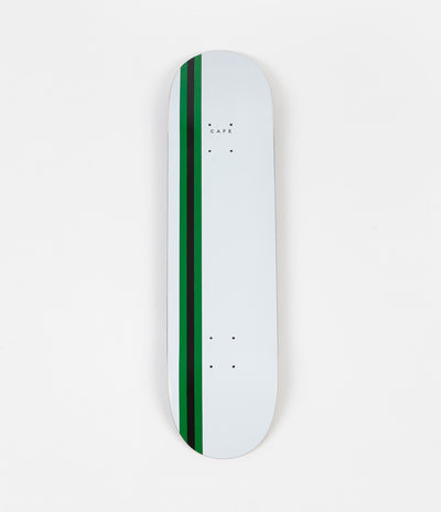 Skateboard Cafe Stripe Deck - White / Green / Black - 8.125"