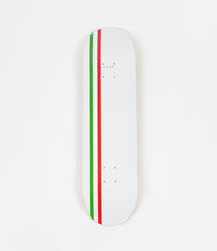 Skateboard Cafe Stripe Deck - White / Green / Red - 8.25"