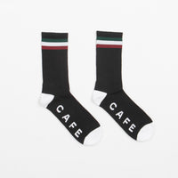 Skateboard Cafe Stripe Socks - Black thumbnail