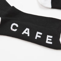 Skateboard Cafe Stripe Socks - Black thumbnail
