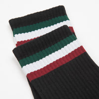 Skateboard Cafe Stripe Socks - Black thumbnail
