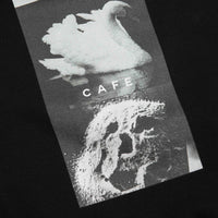 Skateboard Cafe Swan Hoodie - Black thumbnail