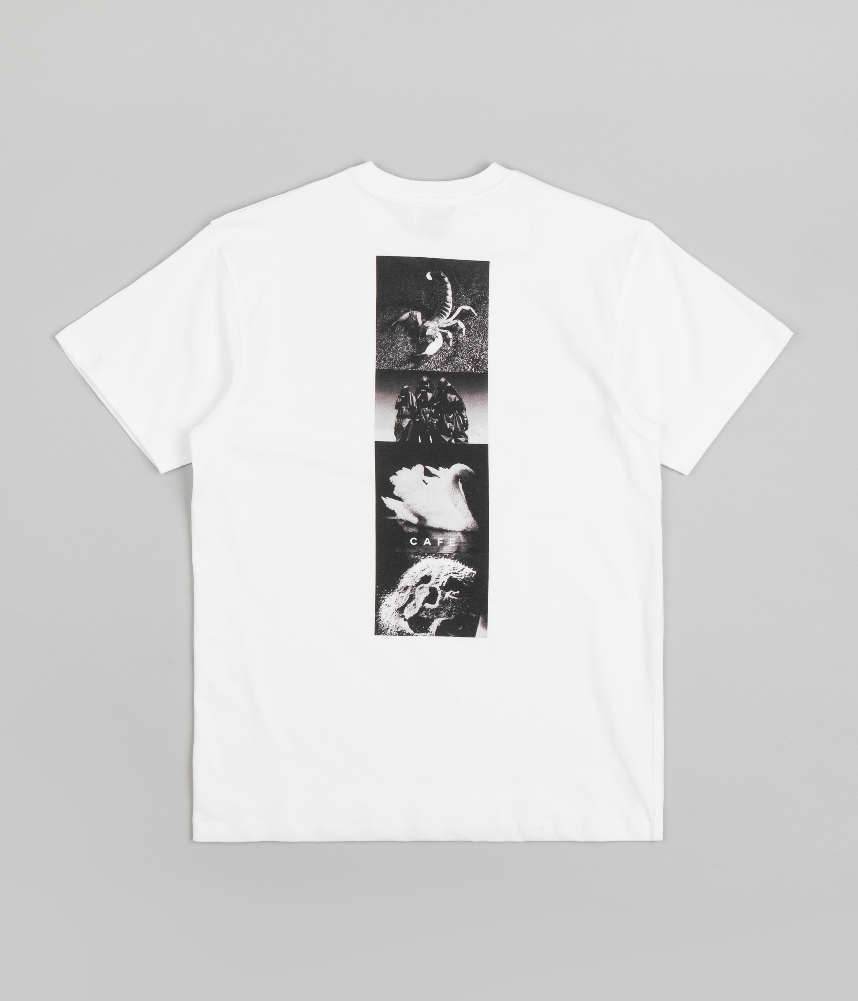 Skateboard Cafe Swan TShirt White Flatspot