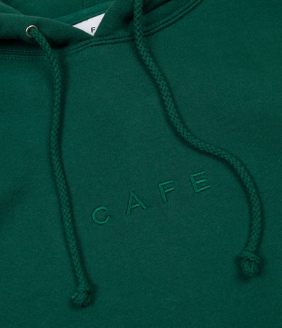 Skateboard Cafe Tonal Embroidered Hoodie - Green