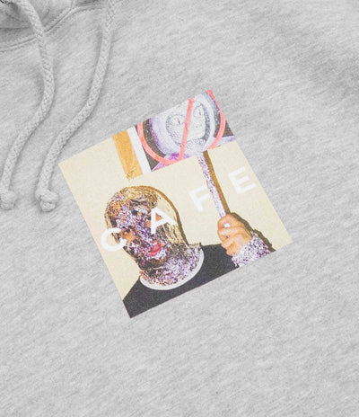 Skateboard Cafe Urban Shapeshifting Reptilian Hoodie - Heather Grey