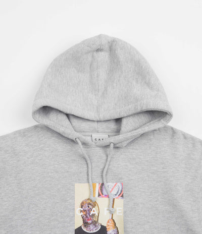 Skateboard Cafe Urban Shapeshifting Reptilian Hoodie - Heather Grey