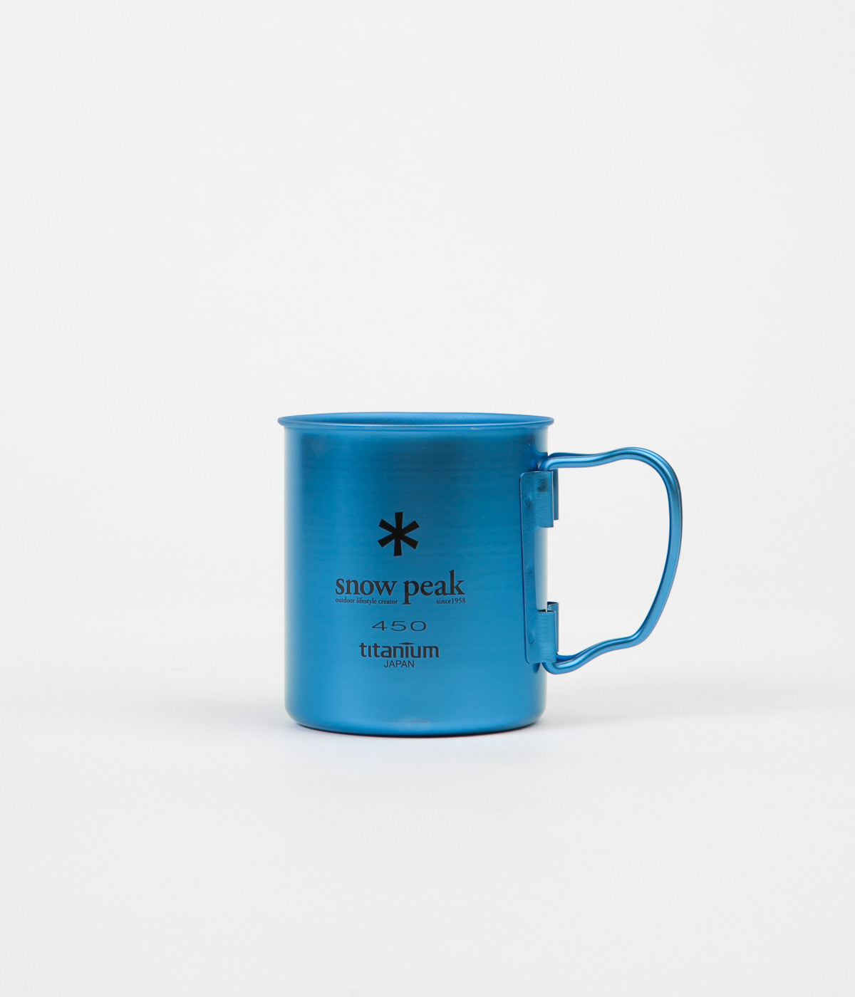 Snow Peak Titanium Single Wall 450ml Mug Anodized Blue Flatspot snow-peak-titanium-single-wall-450ml-mug-anodized-blue-flatspot
