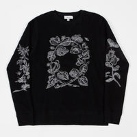 Soulland Damian Merino Wool Crewneck Sweatshirt - Black thumbnail