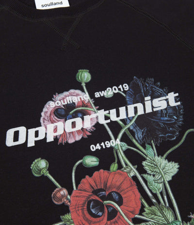 Soulland Tor Crewneck Sweatshirt - Black