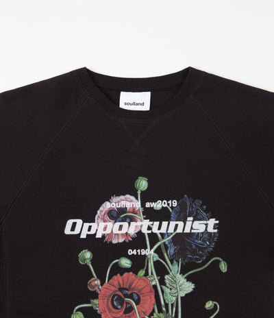 Soulland Tor Crewneck Sweatshirt - Black