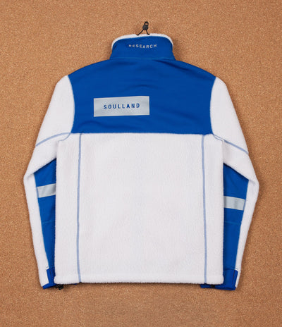 Soulland X 66°North Fleece Jacket - White / Sky Blue