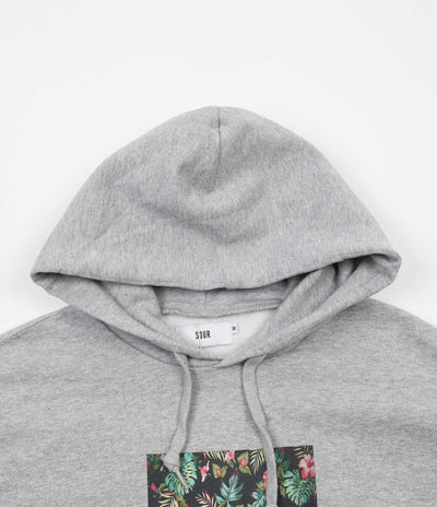 Sour Skateboards Floral Hoodie - Grey