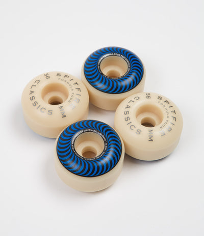 Spitfire Formula Four Camo Classics 99DU Wheels - Blue - 56mm