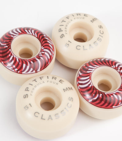 Spitfire Formula Four Camo Classics 99DU Wheels - Red - 51mm