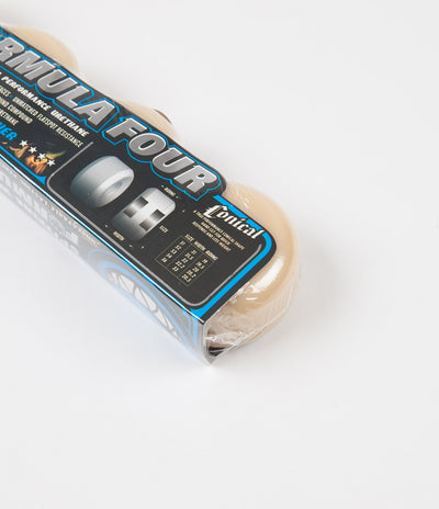 Spitfire Formula Four Conical 99DU Wheels - Yellow Print / Natural - 52mm