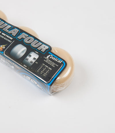 Spitfire Formula Four Conical 99DU Wheels - Yellow Print / Natural - 54mm