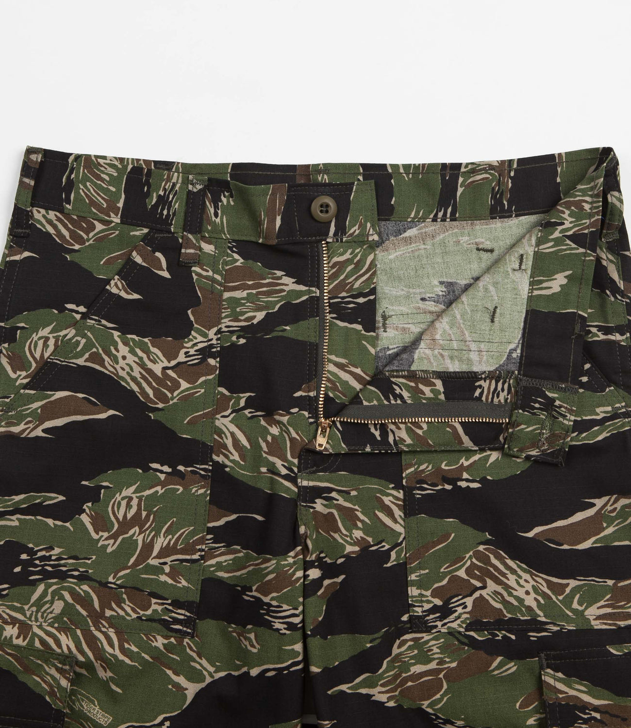 Stan Ray 6 Pocket Cargo Shorts - Tiger Stripe Ripstop | Flatspot