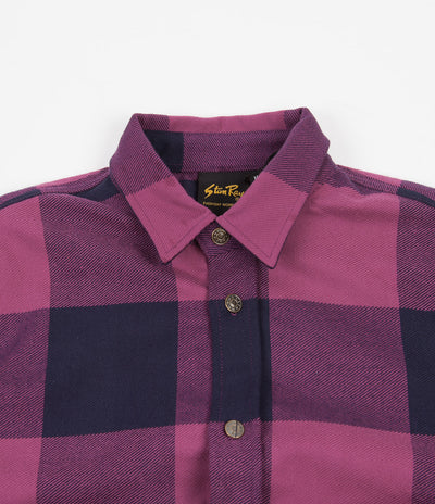 Stan Ray Flannel Shirt - Crushed Purple Check
