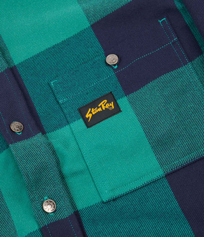 Stan Ray Flannel Shirt - Indian Green Check