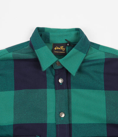 Stan Ray Flannel Shirt - Indian Green Check