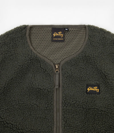 Stan Ray Fleece Layer Cardigan - Olive