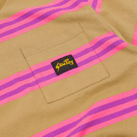 Stan Ray Football T-Shirt - Washed Pink Stripe thumbnail